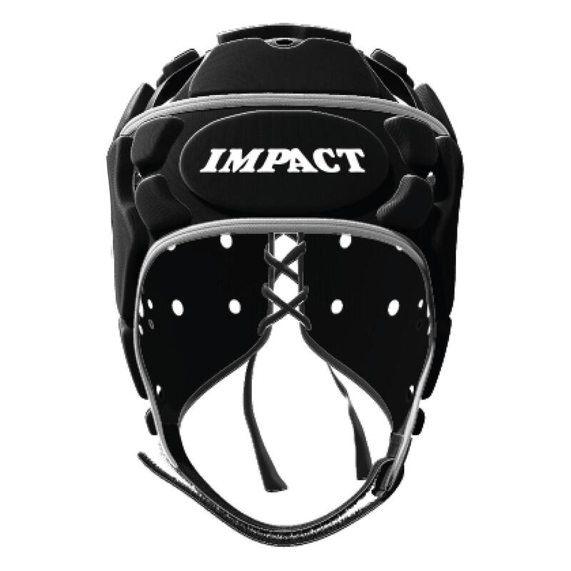 Cască de rugby Impact pentru adulți – negru simplu