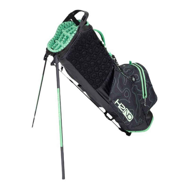 BF243324 - 2024 H2NO 14格輕巧防水高爾夫球支架包 - 黑色/綠色