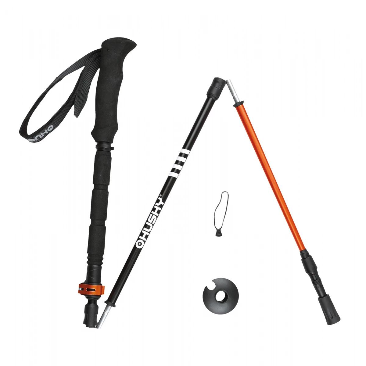 Bastoni da passeggio (set) Trekking Scrod pieghevole Flip-lock - Nero 1/5