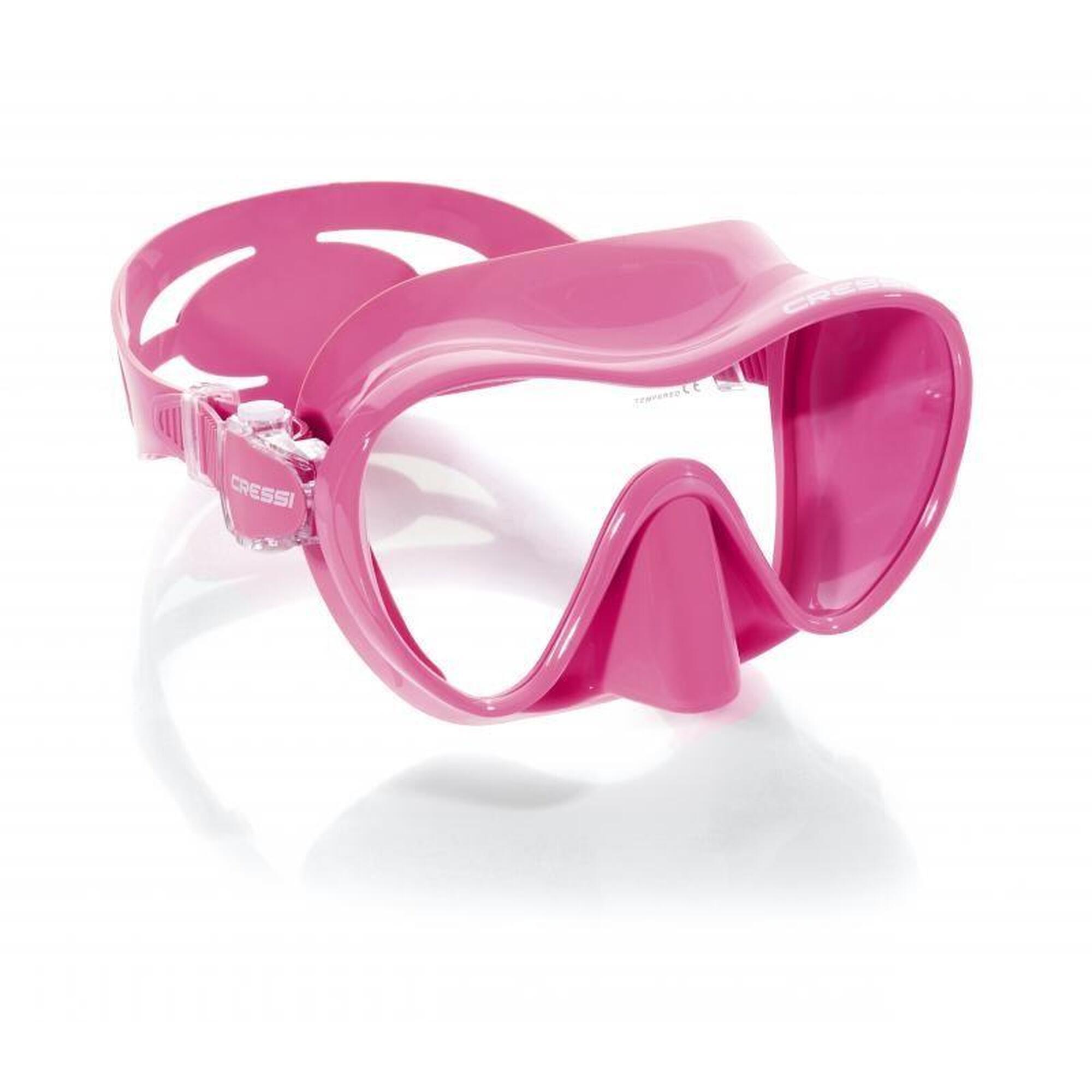 F1 小號潛水面鏡 - 粉色