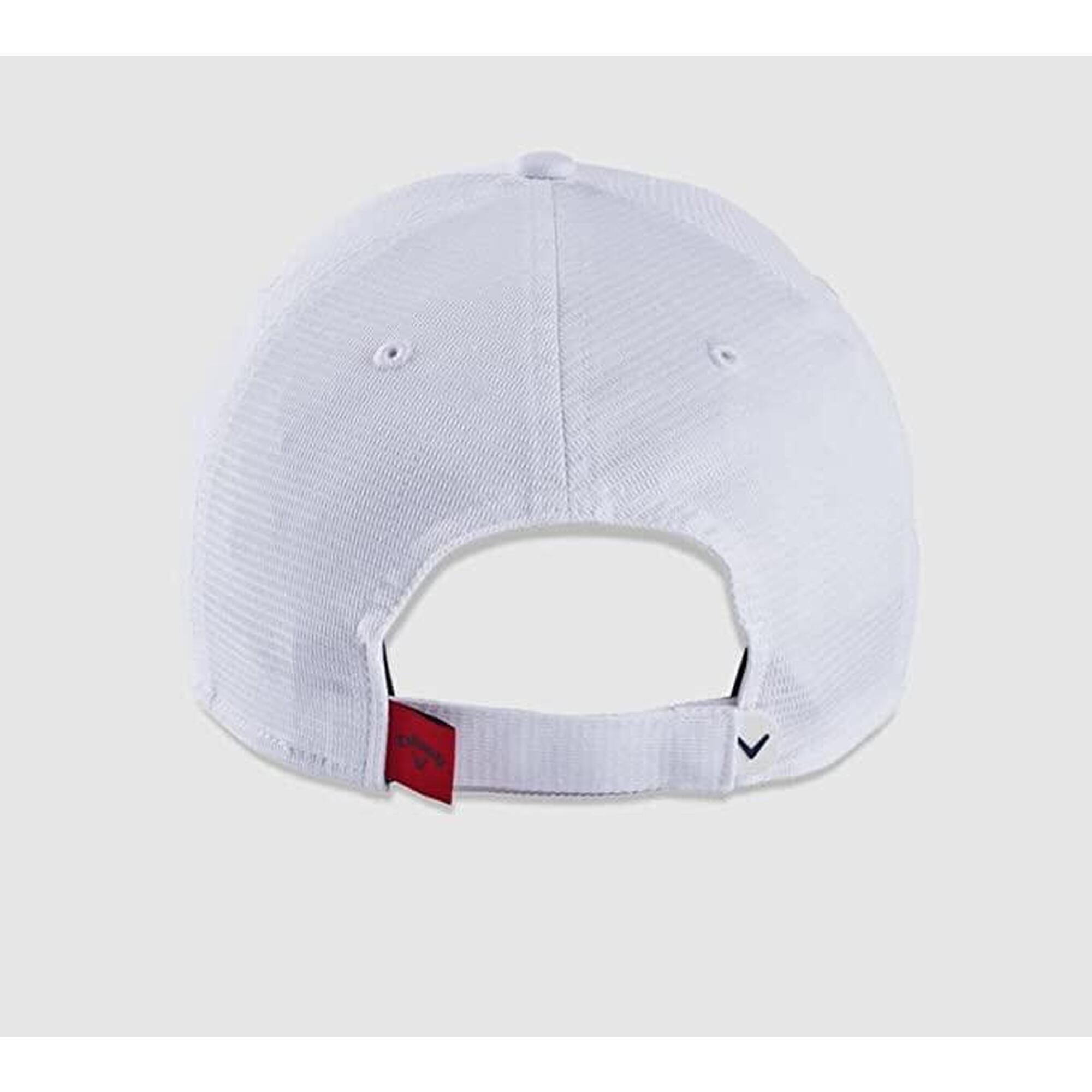 男士液態金屬高爾夫球帽 - 白色/藍色