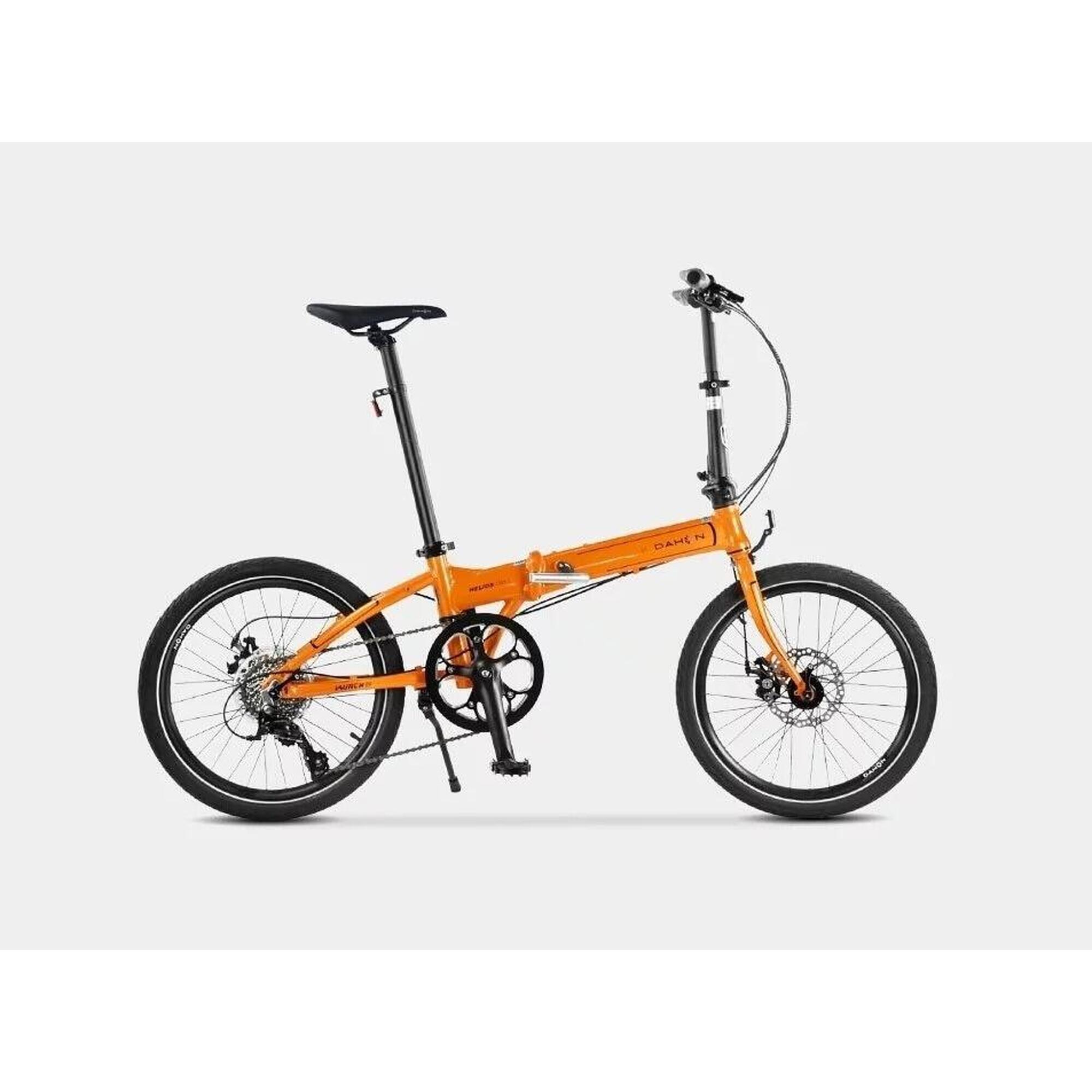 Assembled) KBA083 LAUNCH D8 8SPD FOLDING BIKE(STANDARD Hinge) - ORANGE