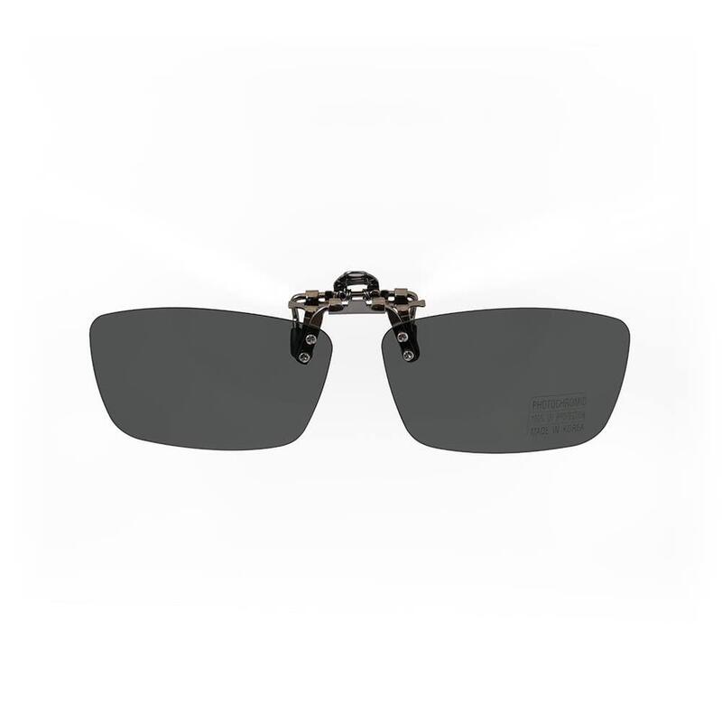 Eagle Eye Clip On 成人款偏光濾鏡夾式健行太陽眼鏡 - 黑色