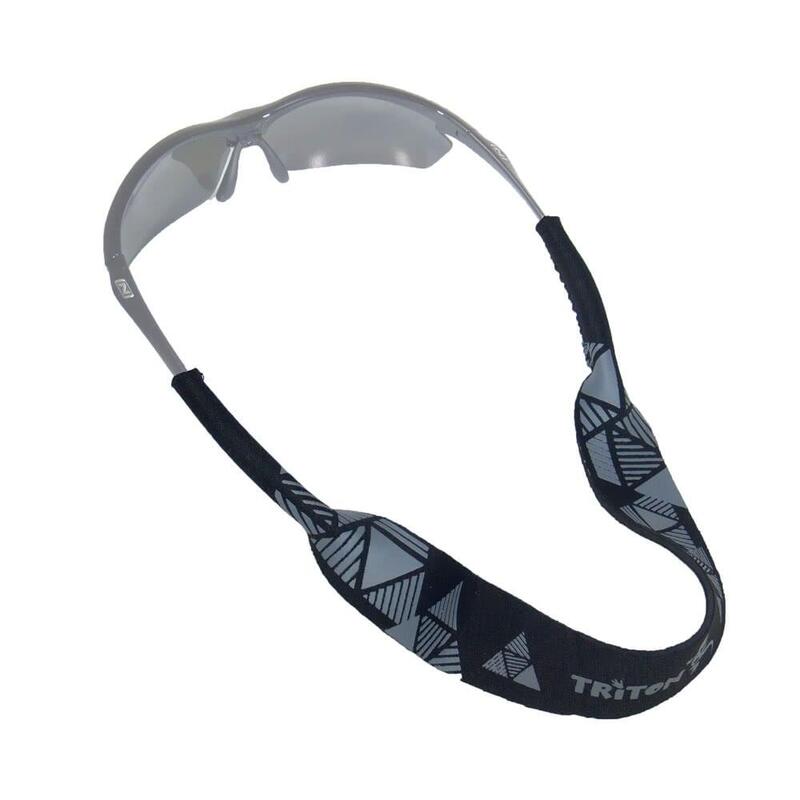 Neo Retainer Mountain Pattern Floating Sunglasses Strap - Black/Grey