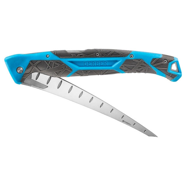 Controller 6" Folding Fillet Knife Salt Knife - Blue