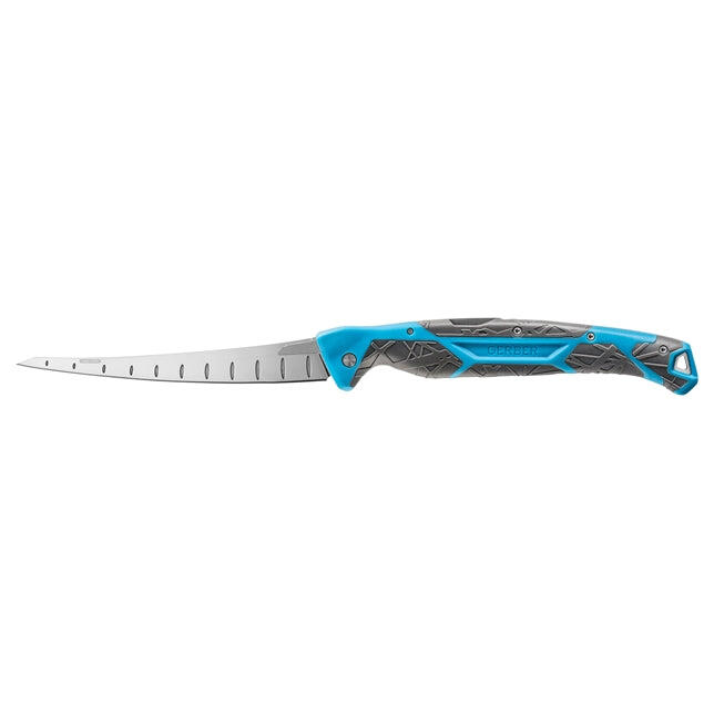 Controller 6" Folding Fillet Knife Salt Knife - Blue