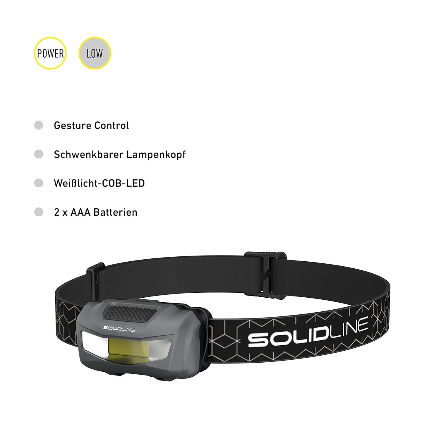 Ledlenser Solidline SH1 Black Headlamp
