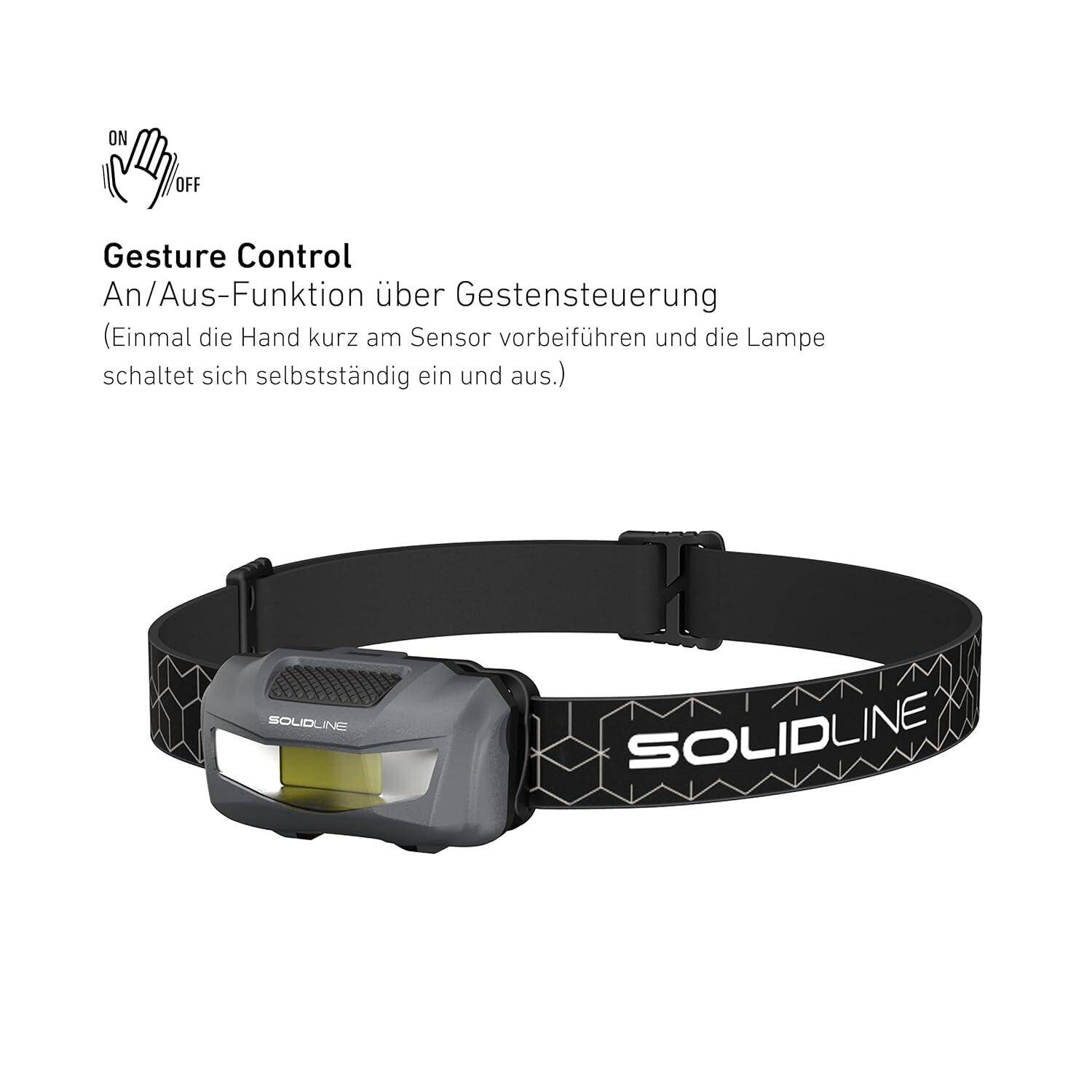 Ledlenser Solidline SH1 Black Headlamp -  5