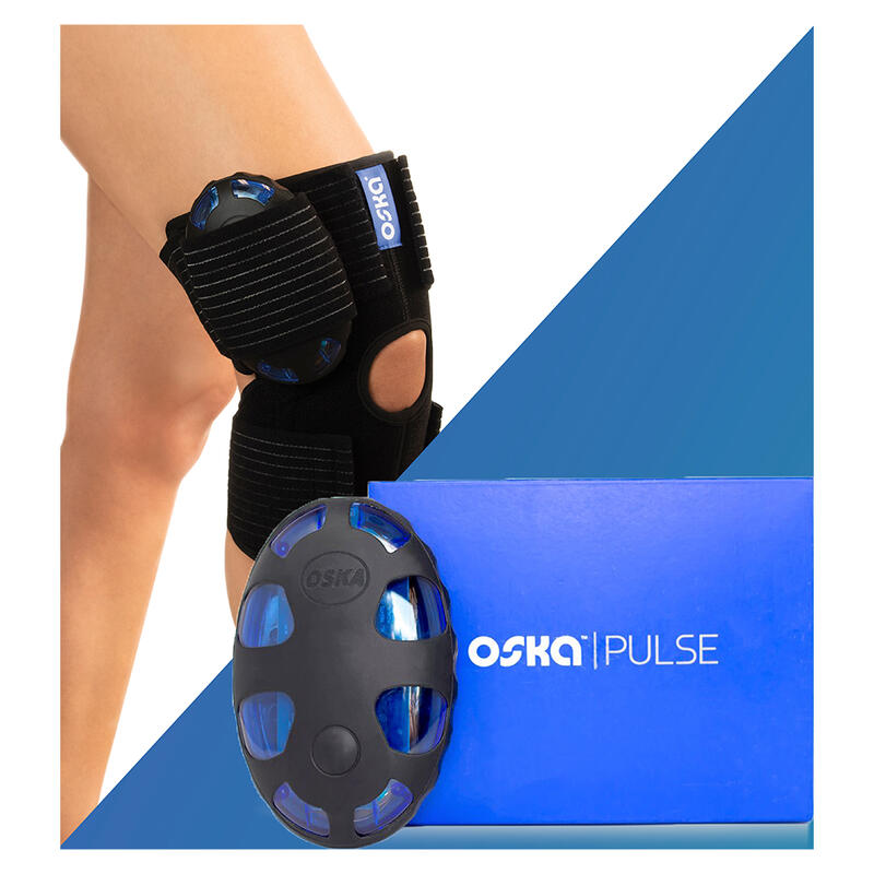 Oska Pulse 90mins Version Massage Device + Knee Wrap Bundle Set