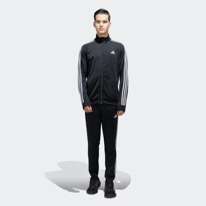 Adidas M 3S TR TT TS Men Sports Track Suit Black -  1
