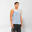 Men GA Badge Fitness Sports Vest/Tank Top - Light Blue