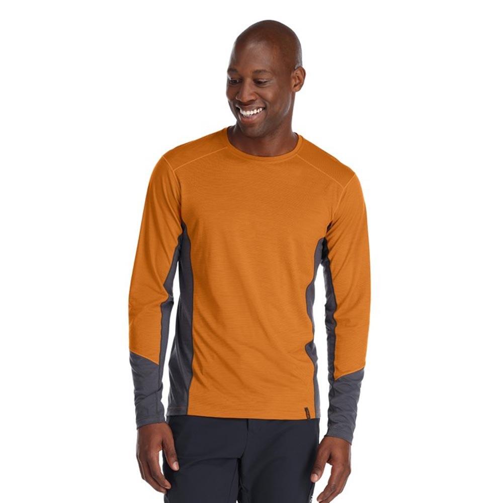 Rab Syncrino Merino Long Sleeve Baselayer Tee Marmalade