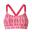 ZTY210 Non Wire Medium Sport Bra - Pink with Line Pattern