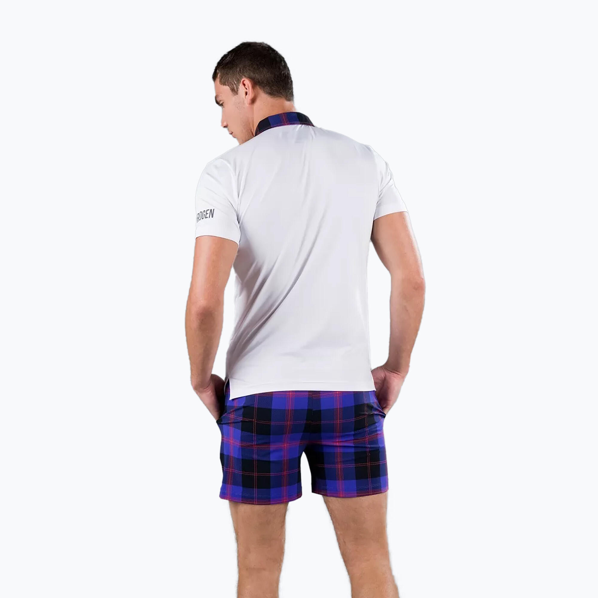HYDROGEN Tartan tennispolo voor heren 3/4