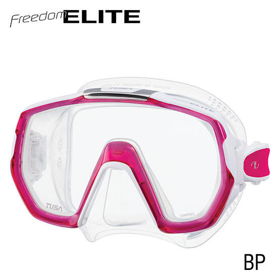 Freedom Elite M1003 Clear Silicone Diving Mask (BP) - Pink
