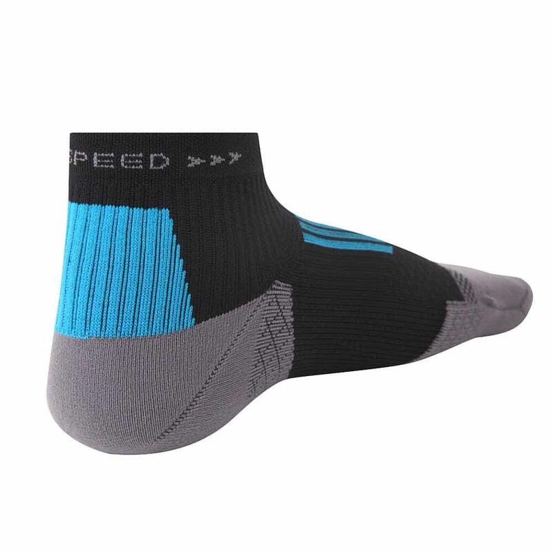 Ruy Speed Unisex Short Socks - Black/Blue