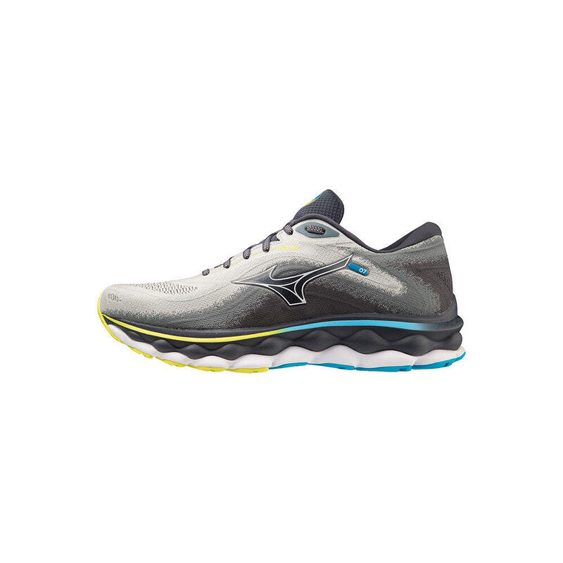 Wave Sky 7 Men's Road Running Shoes - Grey x White