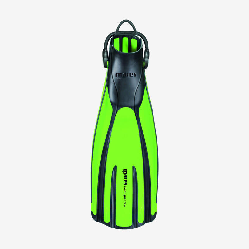 AVANTI QUATTRO + Open Heel Diving Fins - Lime