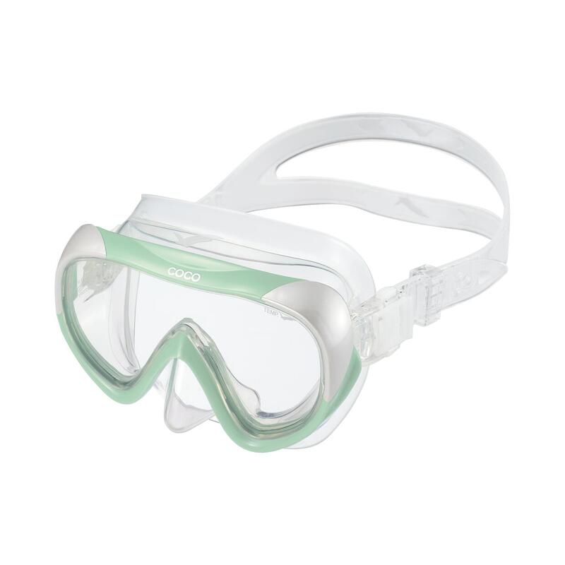 COCO Adult Women Single-lens Diving Mask - Green/Clear