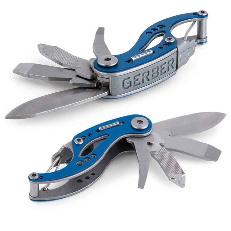 Curve Mini Multi Tool Blue Blister Multi-Funcitonal Small Pocket Knife - Blue