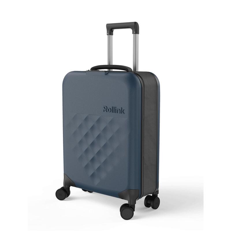 21" Collapsible CARRY-ON Suitcase - Atlantic Blue