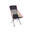 Sunset Foldable Camping Chair - Black x Khaki x Purple