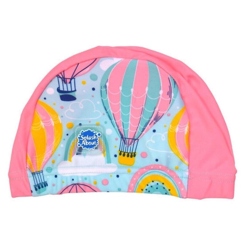 兒童防曬泳帽 - 彩虹熱氣球