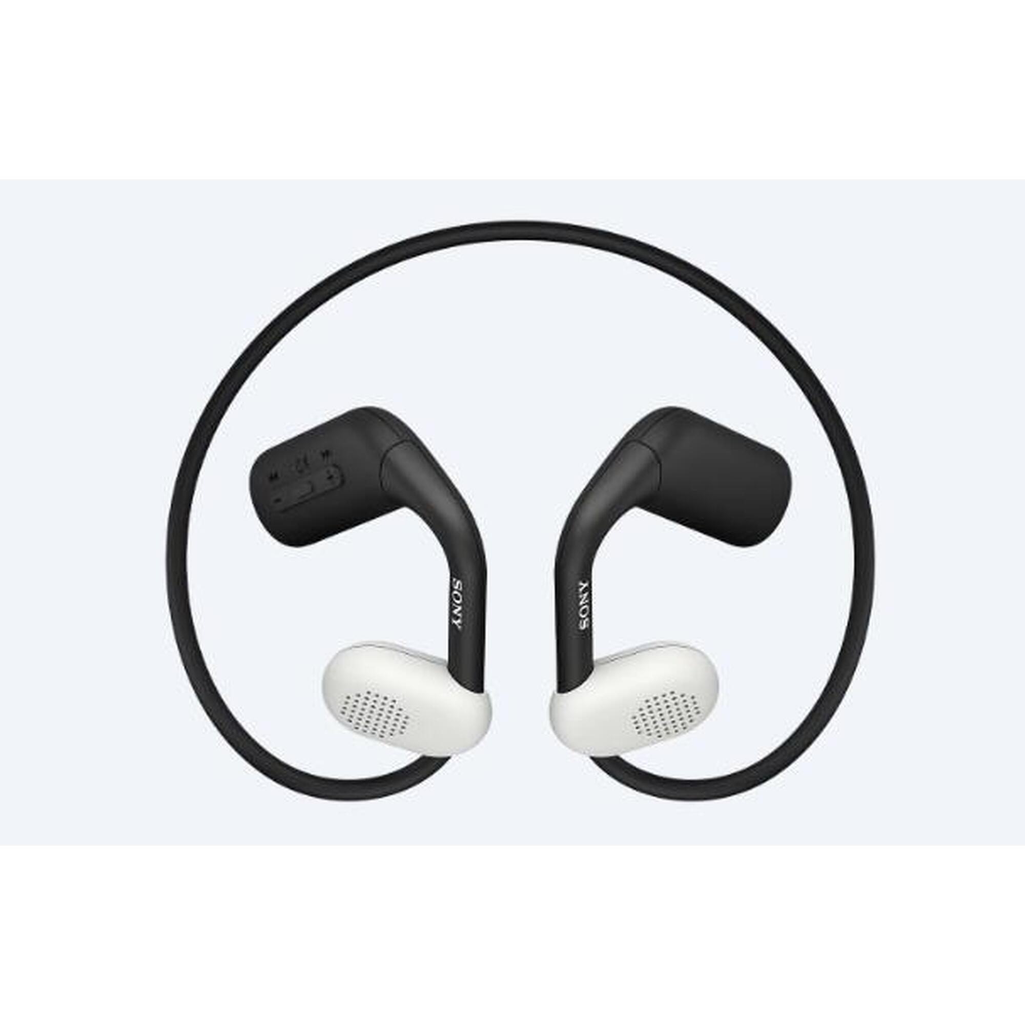 Sony Float Run IPX4防水離耳式運動耳機- 白色/黑色- DECATHLON
