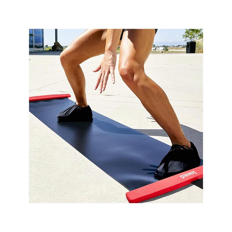 SLIDE BOARD (with sliding booties) - BLACK/RED