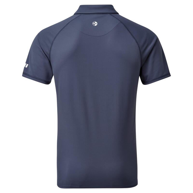 男款速乾航海 UV Tec 短袖 Polo 衫 - 太平洋藍