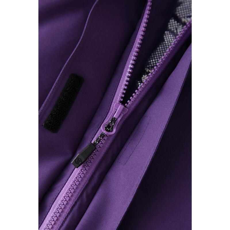 T223202 女式三合一防水羽絨外套 - 紫色