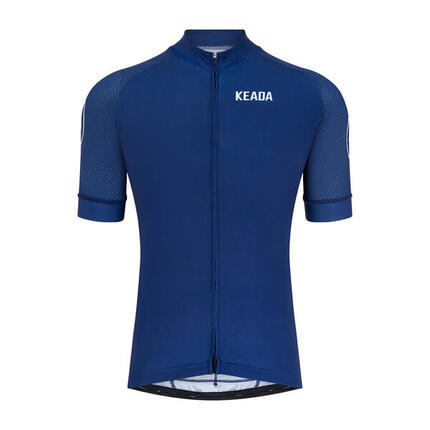 Maillot de cyclisme essentiel pour homme à manches courtes - Bleu marine