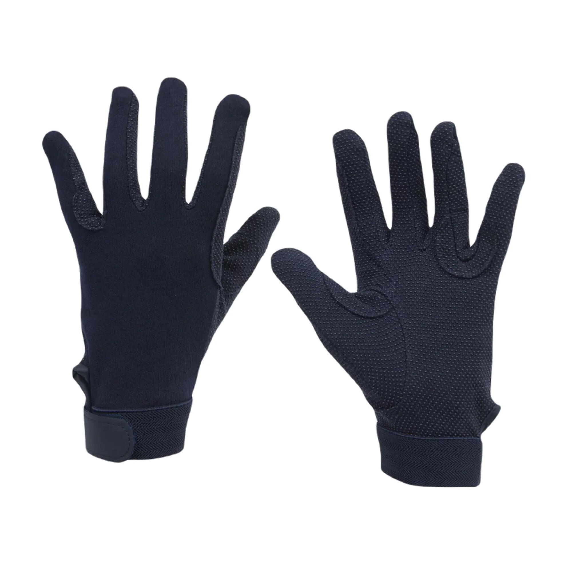 DUBLIN Childrens/Kids Track Riding Gloves (Navy)