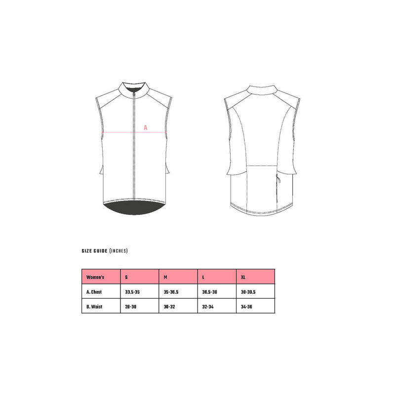 Damski Gilet Kolarski – Czarny