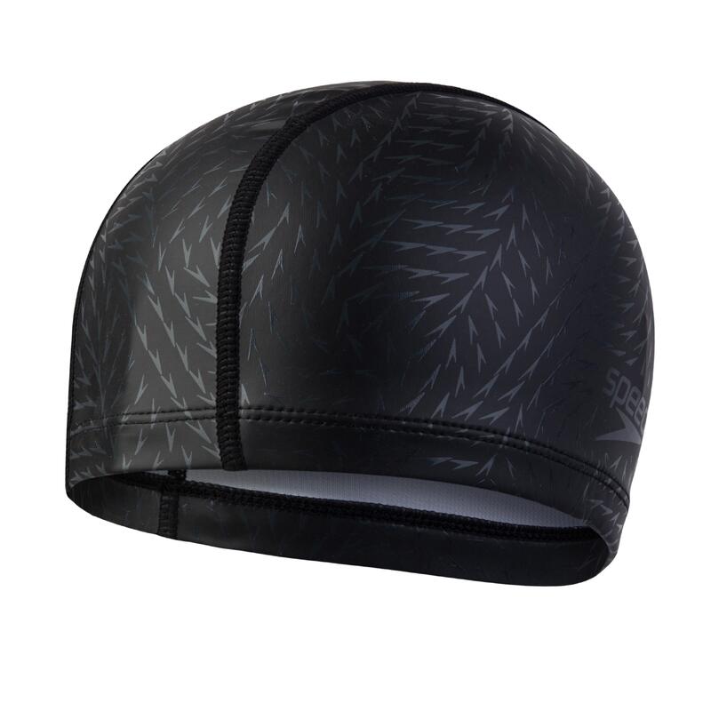 BOOM 矽膠塗層泳帽 - 黑色