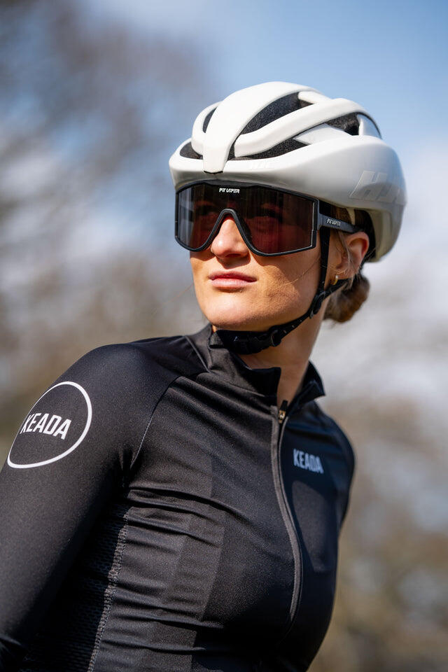 Maillot de cyclisme essentiel à manches longues pour femme - Noir 4/5