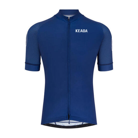 Maillot de cyclisme essentiel pour homme à manches courtes - Bleu marine
