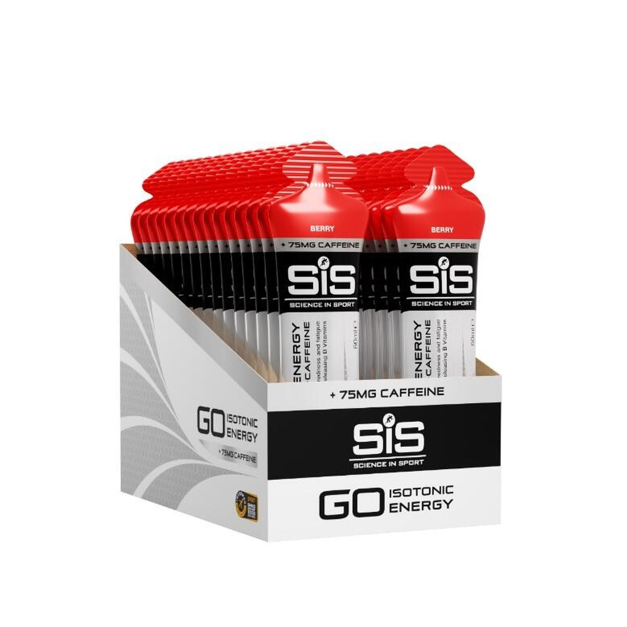 Go Isotonic Energy Gel 30 PACK - Berry + Caffeine