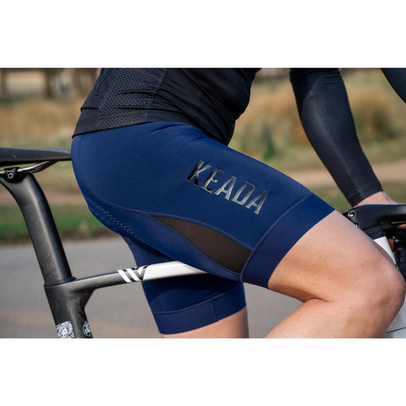 Heren Essential Cycling Shorts - Marineblauw