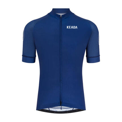 Maillot de cyclisme essentiel pour homme à manches courtes - Bleu marine
