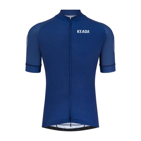 Maillot de cyclisme essentiel pour homme à manches courtes - Bleu marine