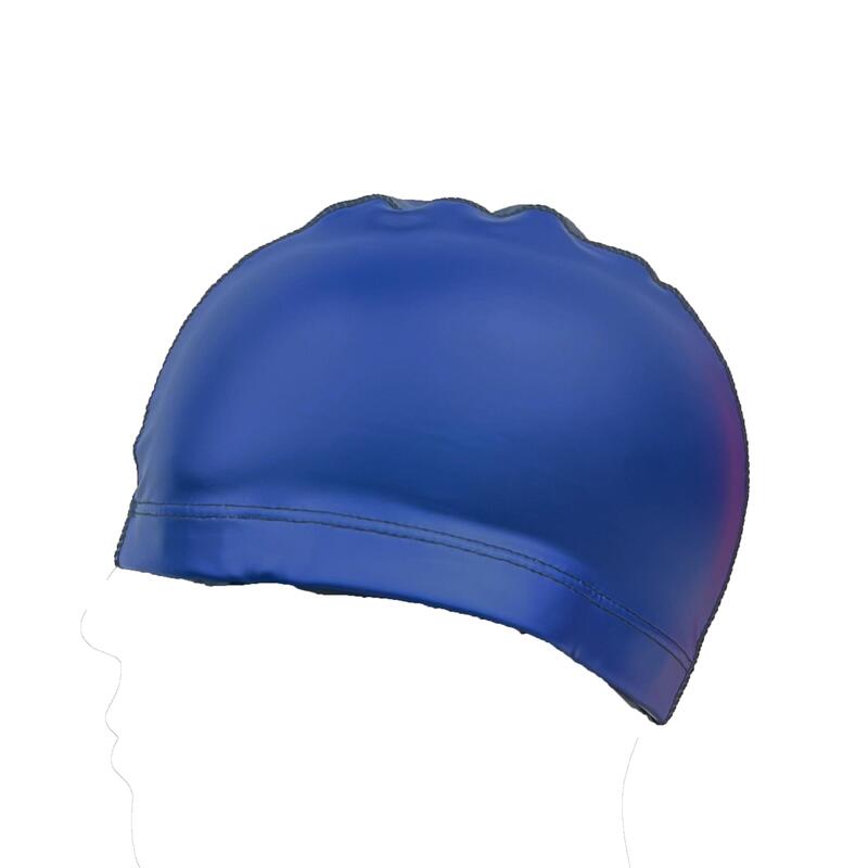 PU 塗層成人泳帽 - 深藍色