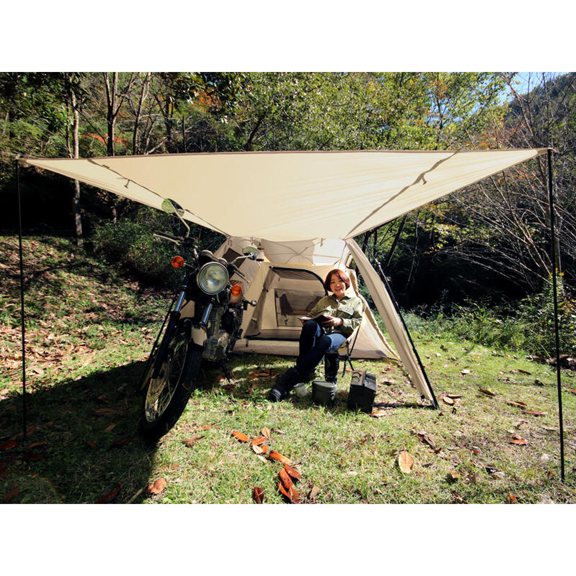 Rider's Bike In T2-466-TN 2 Person Camping Tent - Tan