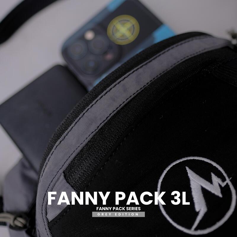 Unisex Ultralight Hiking Fanny Pack 3L - Grey