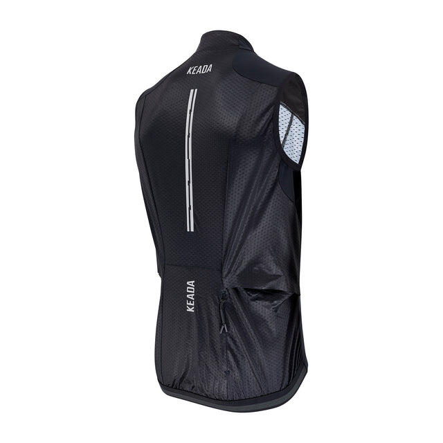 Gilet esențial pentru ciclism pentru bărbați - Negru