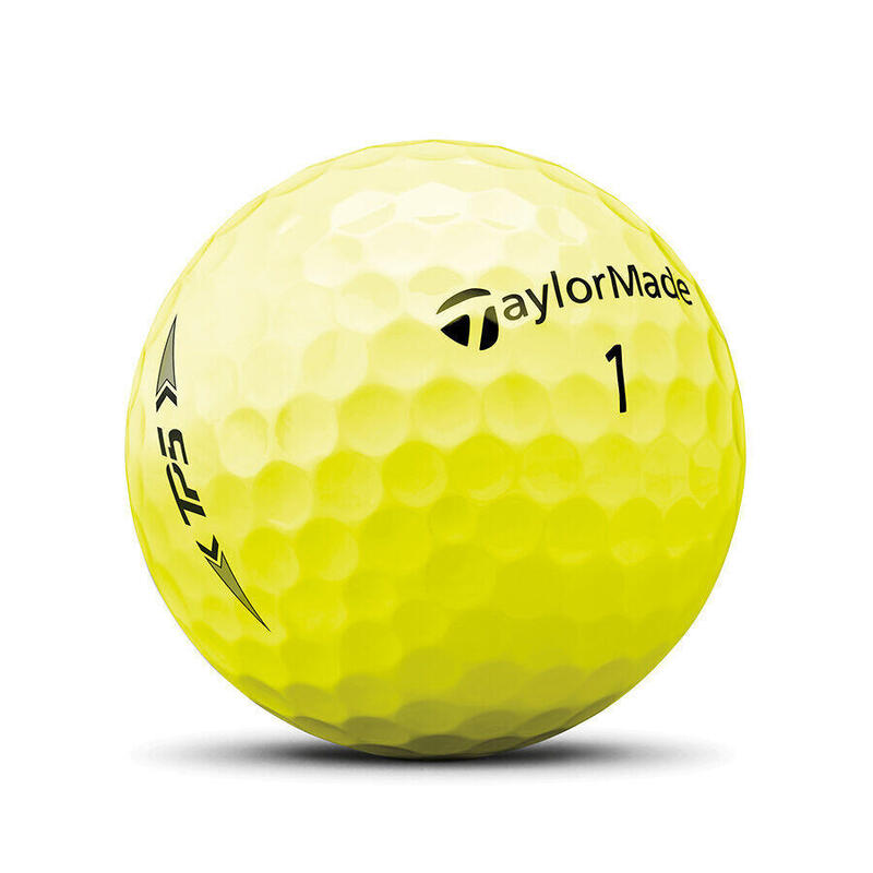 TP5 高爾夫球五層球 (12粒) - 黃色