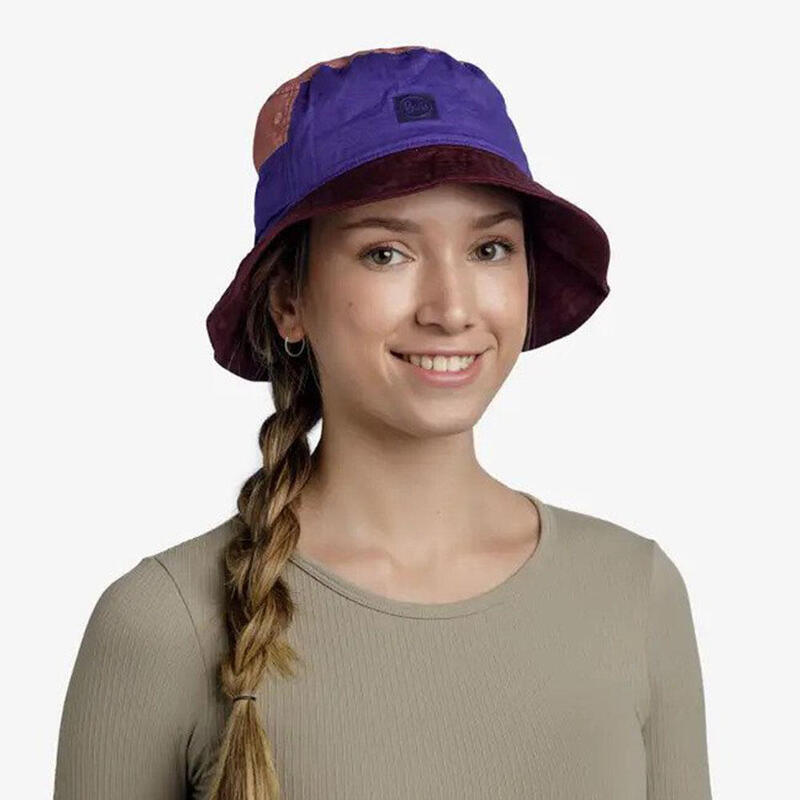 Adult Unisex Adjustable Hiking Sun Bucket Hat - Hak Purple