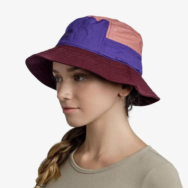 Adult Unisex Adjustable Hiking Sun Bucket Hat - Hak Purple