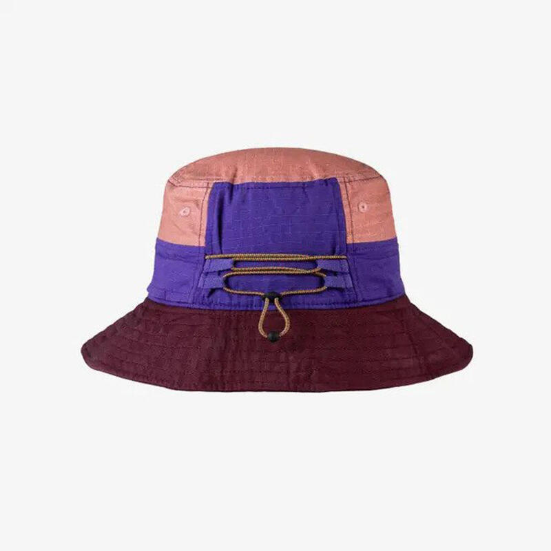 Sun Bucket Hat 成人中性可調節登山健行漁夫帽 - 紫色