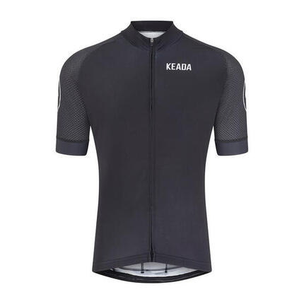 Maillot de cyclisme essentiel pour homme à manches courtes - Noir